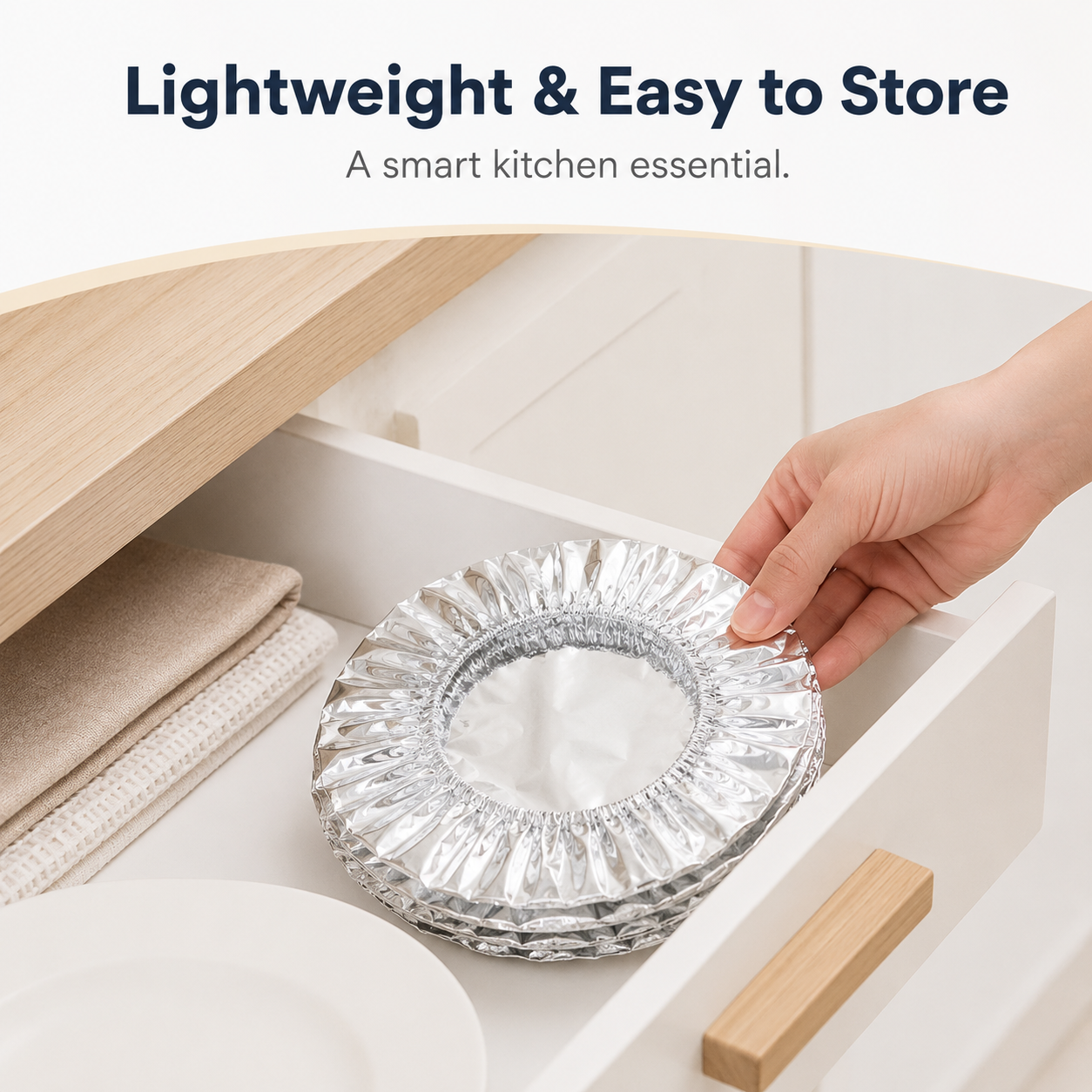 🍳 Nectavira® Collapsible Aluminum Foil Food Cover | Keep Meals Warm, Fresh & Protected from Fruit Flies 🍲⏱️