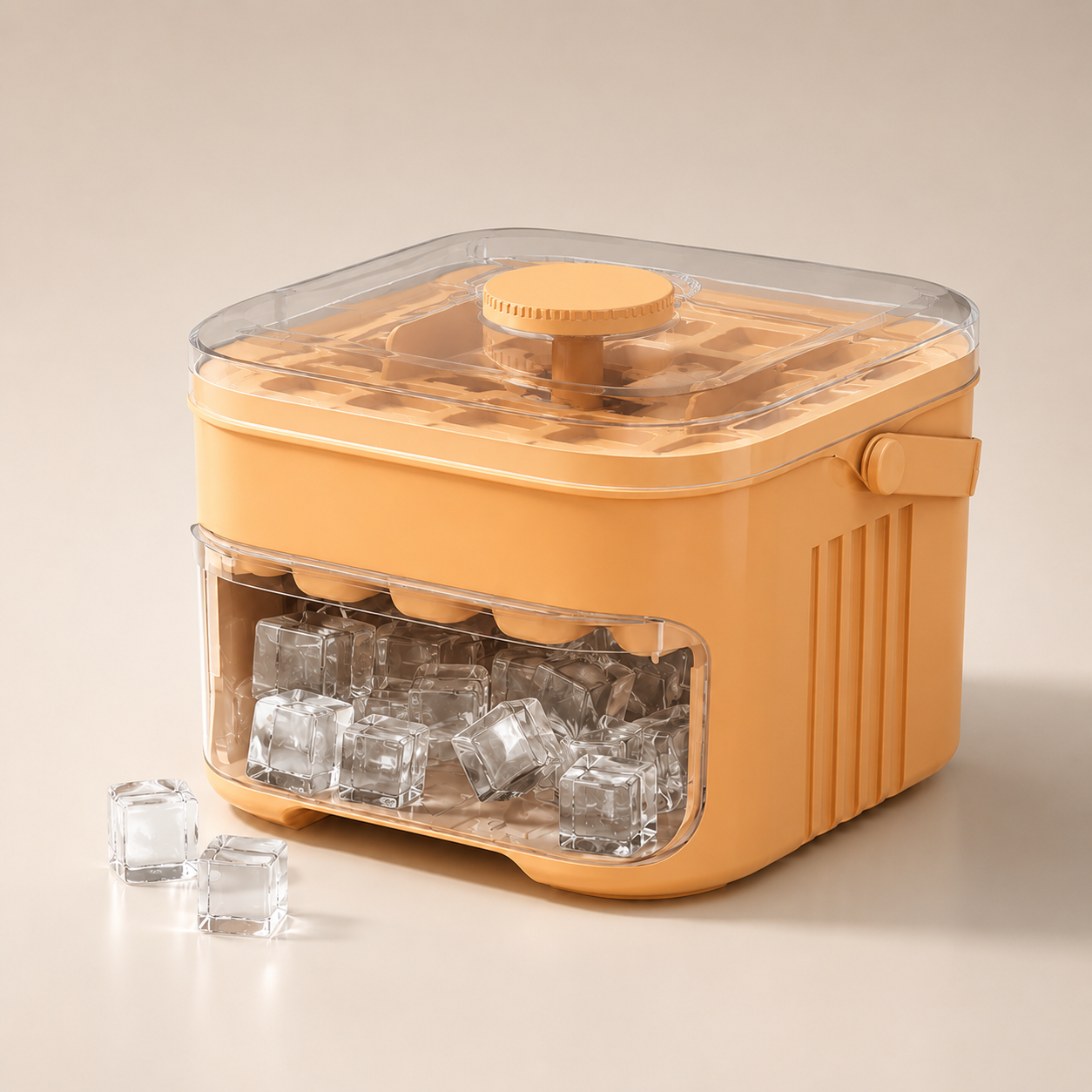 🧊 Nectavira® 2-in-1 Ice Cube Tray with Storage Bin