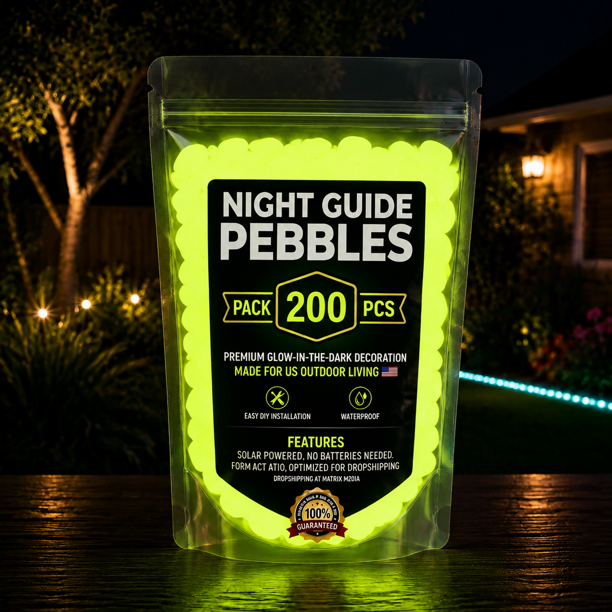 🔥LAST DAY SALE 50%OFF🔥🌈Colorful Glow-in-the-Dark Garden Stones