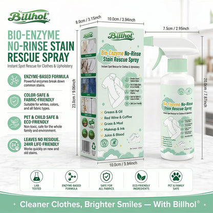 Billhol® Bio-Enzyme No-Rinse Stain Rescue Spray