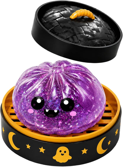 🔥 55% OFF TODAY 🎃Nectavira® Halloween Steamed Bun Squishy Random Mystery Box | 6 Spooky Styles to Collect🎃
