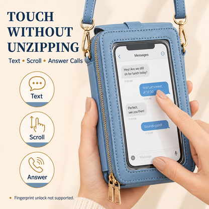 ✨ Nectavira® Women’s Touchscreen Crossbody Phone Wallet