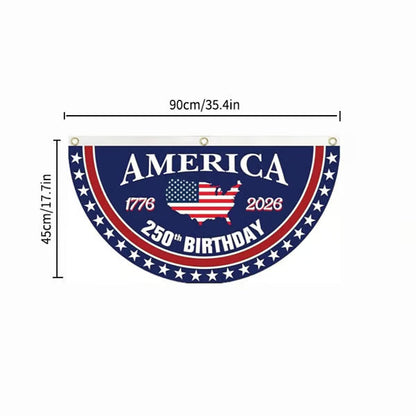 🗽 Honor Your American Pride 🎉 Handcrafted by Veterans – 250th   Anniversary USA Fan Flag 🏅
