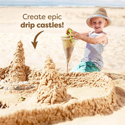 🏖️ Kids Beach Sand Funnel Toy – Transparent Sand Scoop & Shell Collector for Outdoor Summer Play