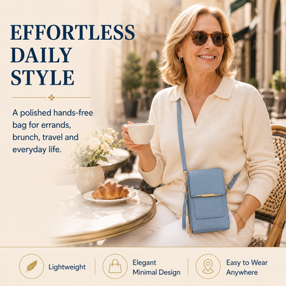 ✨ Nectavira® Touchscreen Crossbody Phone Wallet – Hands-Free Phone, Card & Cash Organizer 📱