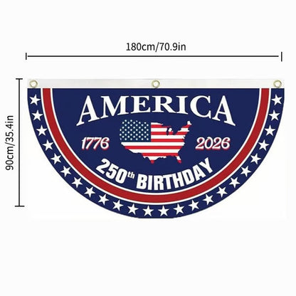 🗽 Honor Your American Pride 🎉 Handcrafted by Veterans – 250th   Anniversary USA Fan Flag 🏅