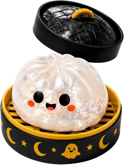 🔥 55% OFF TODAY 🎃Nectavira® Halloween Steamed Bun Squishy Random Mystery Box | 6 Spooky Styles to Collect🎃