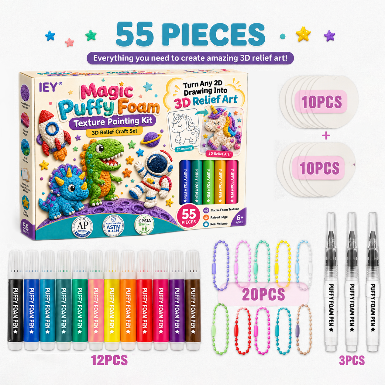 🚨 LAST DAY TO SAVE 50%! ✨ IEY® 3D Relief Art Pen — Watch Your Drawings Rise Into Touchable 3D Art (No Heat Needed!)🎨