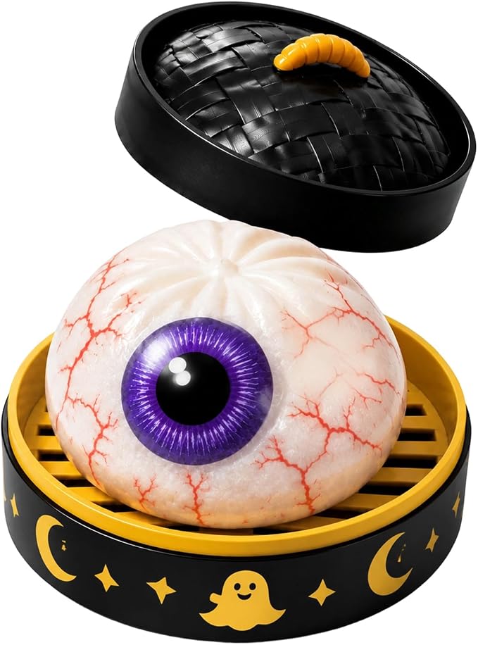 🔥 55% OFF TODAY 🎃Nectavira® Halloween Steamed Bun Squishy Random Mystery Box | 6 Spooky Styles to Collect🎃