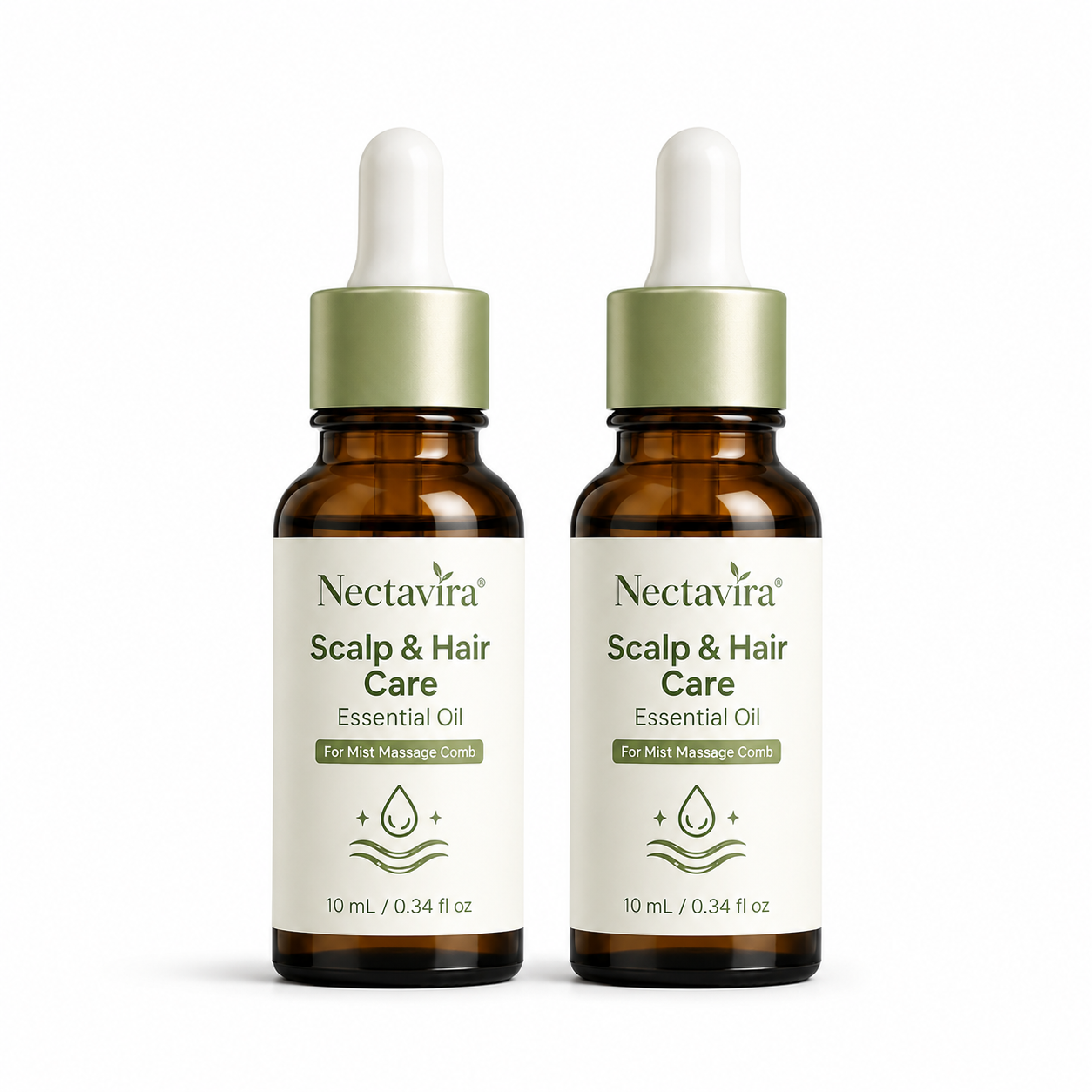 Nectavira® Scalp & Hair Care Essential Oil Drops(Designed for Your Mist Massage Comb)