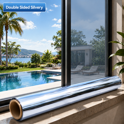 𝑶𝒇𝒇𝒊𝒄𝒊𝒂𝒍 𝑺𝒕𝒐𝒓𝒆  |🪟☀️ One-Way Mirror Window Film – Stay Cooler, Enjoy Daytime Privacy & Block UV Rays