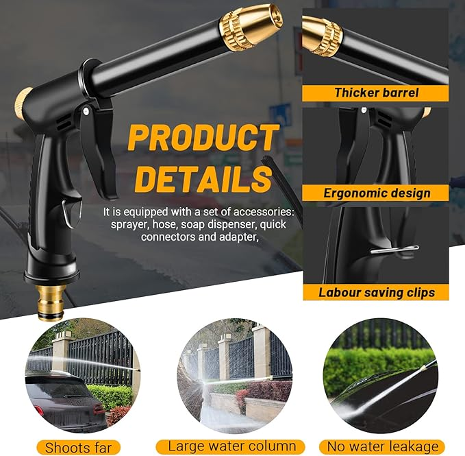 ✨Last Day 75% OFF💦Powerful High-Pressure Home Car Wash & Garden Sprayer