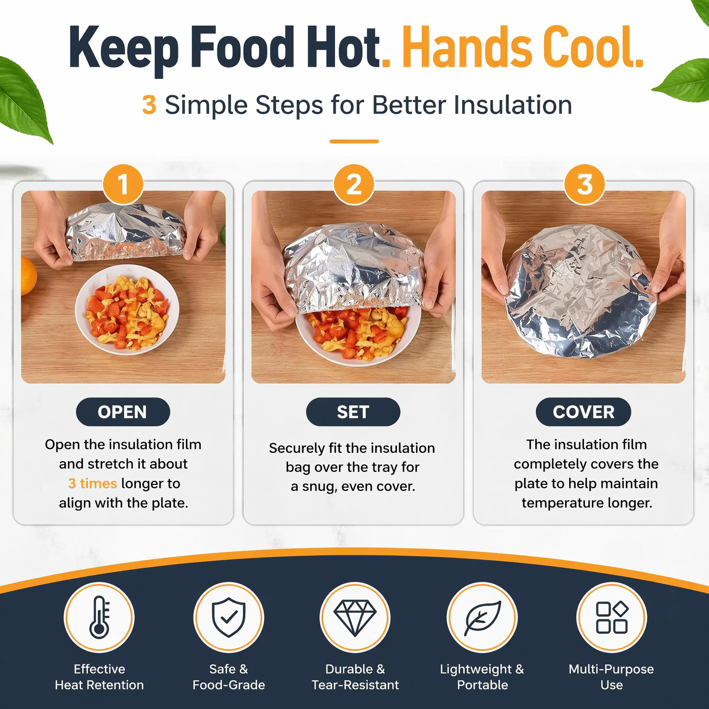🔥 80% OFF Insulated Food Covers | Nectavira® Universal Fit Covers to Keep Meals Warm, Fresh & Ready to Serve