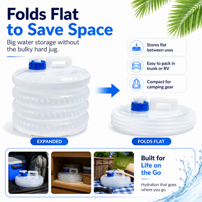 ☀️ Summer Limited-Time 50% OFF 💧 Nectavira® Collapsible Water Container with Spigot