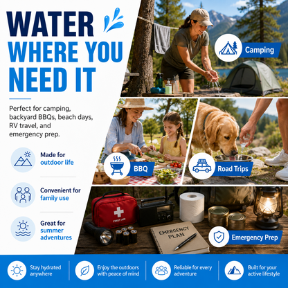 ☀️ Summer Limited-Time 50% OFF 💧 Nectavira® Collapsible Water Container with Spigot