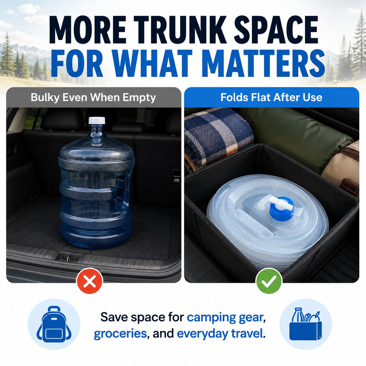 ☀️ Summer Limited-Time 50% OFF 💧 Nectavira® Collapsible Water Container with Spigot
