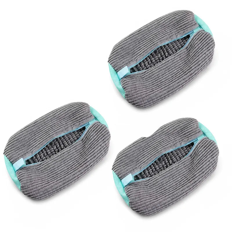 👟 Nectavira® Chenille Shoe Washing Machine Bag – Protective Mesh & Hidden Zipper 🔒