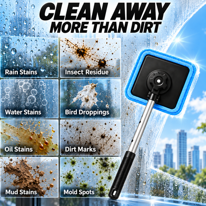 All-In-One Magnetic Glass Cleaner — Dual-Side Cleaning, Washable Pads & Versatile Home and Car Use | One Kit. Cleaner Glass. Less Effort. 💎