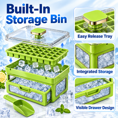 🧊 Nectavira®34/68-Cube All-In-One Ice-Making System With Built-In Storage Drawer