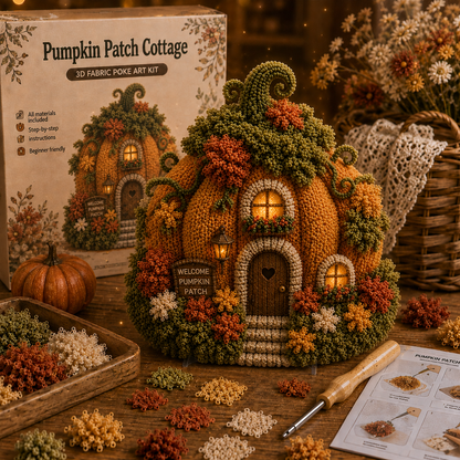 Nectavira® Cozy Cottage 3D Fabric Poke Art Kit