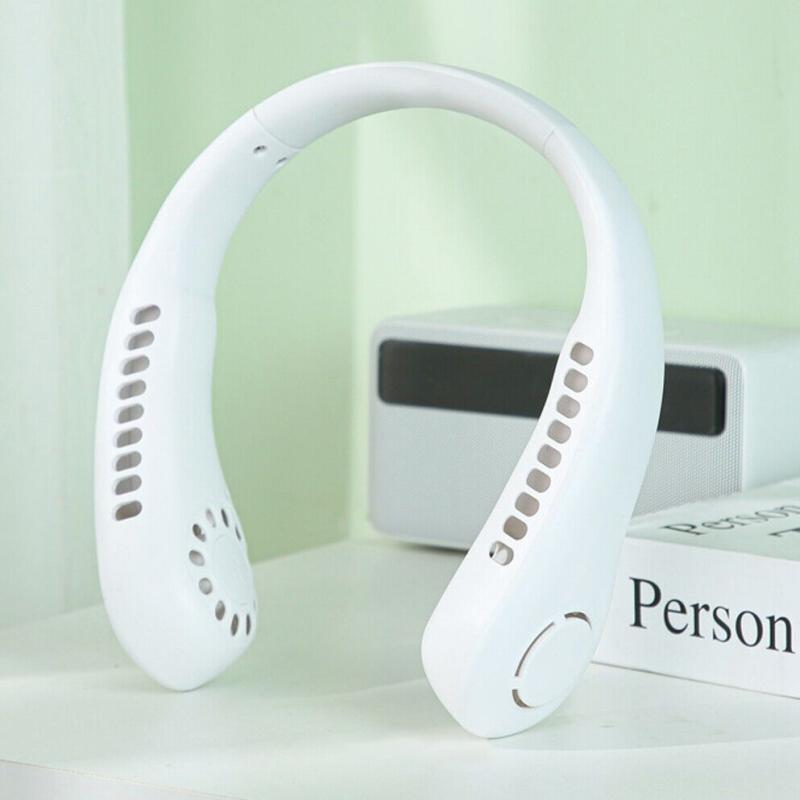 ❄️ Wearable Neck Fan – Bladeless Hands-Free Cooling Fan with USB Rechargeable & Quiet Airflow