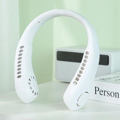 ❄️ Wearable Neck Fan – Bladeless Hands-Free Cooling Fan with USB Rechargeable & Quiet Airflow