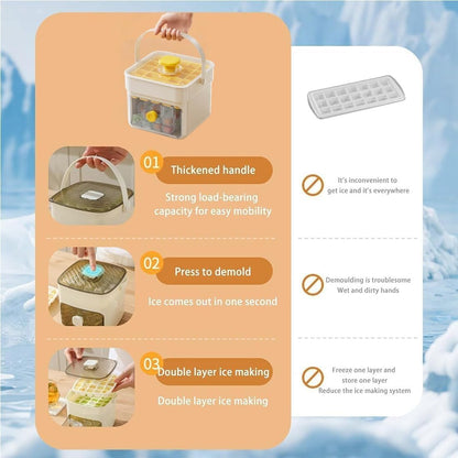 Nectavira® QuickPop 48-Cube Ice Tray Set with Storage Bin