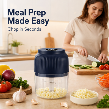 🔥 50K+ Sold |  𝐍𝐞𝐜𝐭𝐚𝐯𝐢𝐫𝐚® Mini Electric Food Chopper – One-Press Garlic & Veggie Prep 🍳🥕🧄