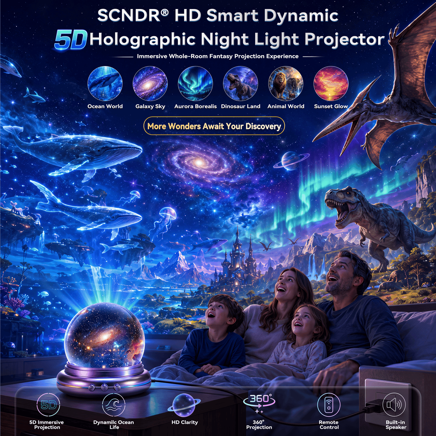 ⭐ Nectavira® 🔮Night Light Projector