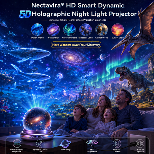 🔮🌌 Nectavira® Galaxy Night Light Projector