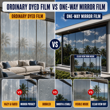 𝑶𝒇𝒇𝒊𝒄𝒊𝒂𝒍 𝑺𝒕𝒐𝒓𝒆  |🪟☀️ One-Way Mirror Window Film – Stay Cooler, Enjoy Daytime Privacy & Block UV Rays