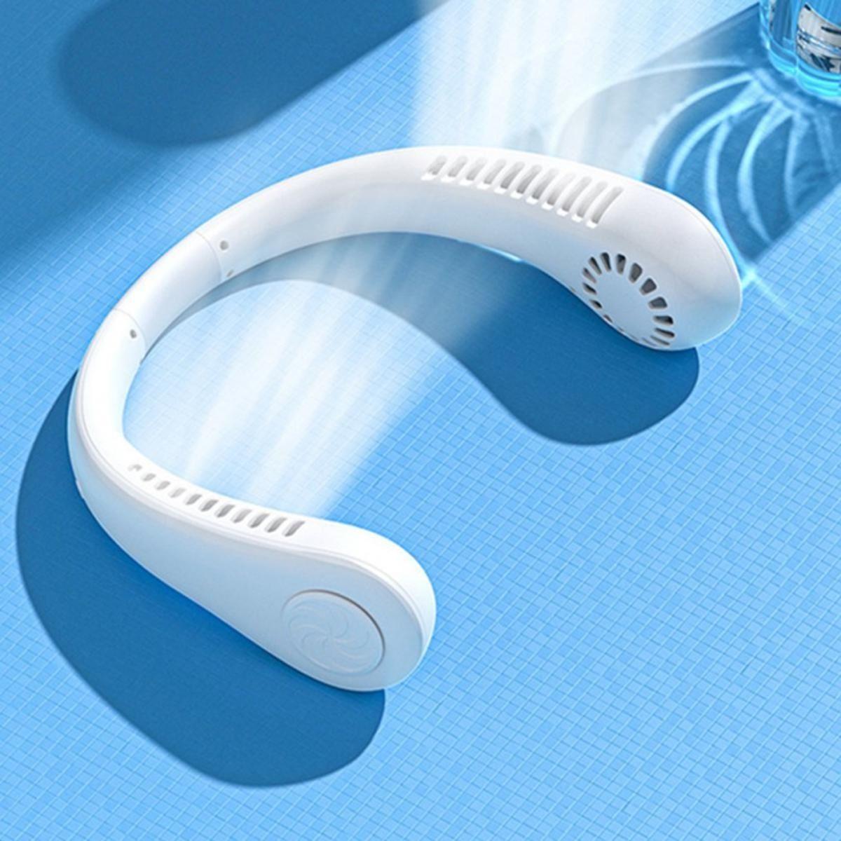❄️ Wearable Neck Fan – Bladeless Hands-Free Cooling Fan with USB Rechargeable & Quiet Airflow