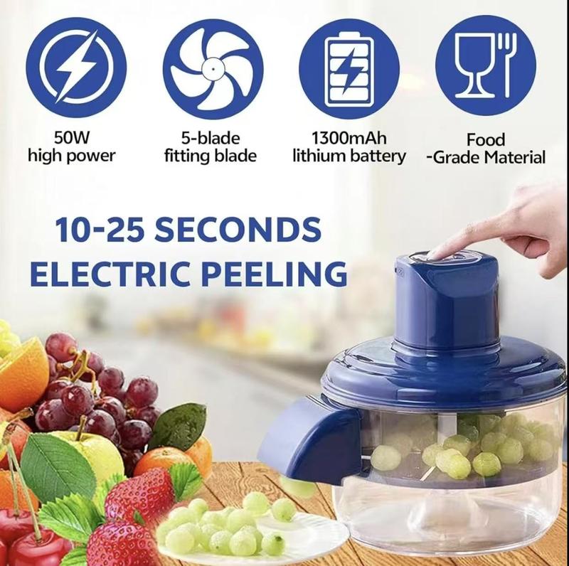 🍁Electric peeler, suitable for garlic, grapes, cherry tomatoes