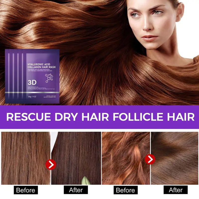 🔥Day Sale 50% OFF🔥3D Hyaluronic Acid & Collagen Hair Mask