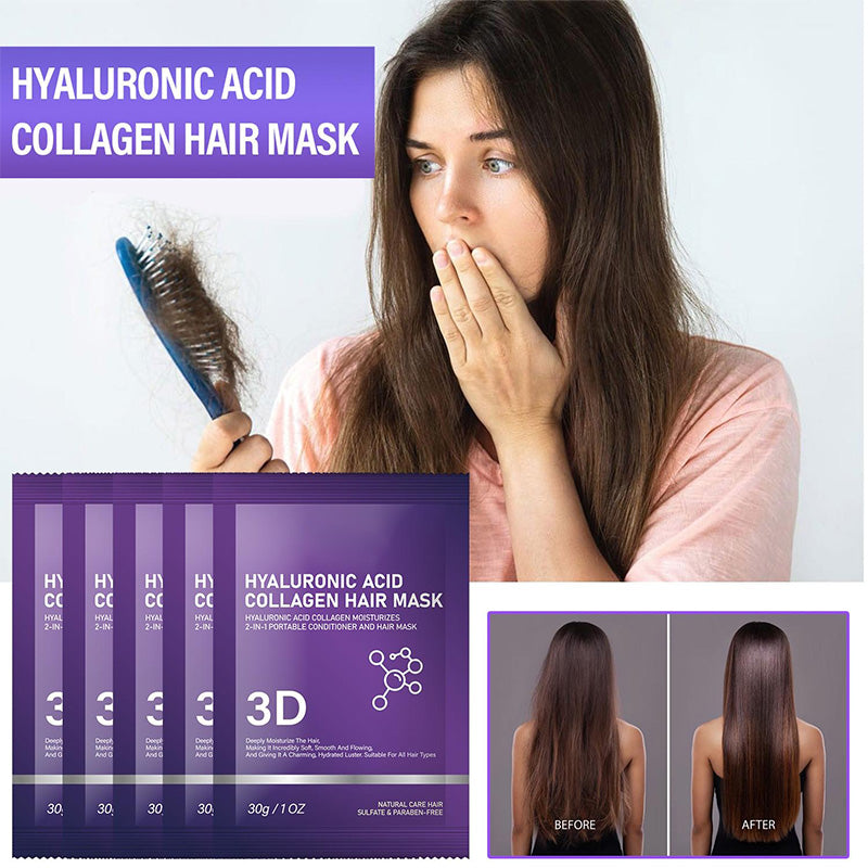 🔥Day Sale 50% OFF🔥3D Hyaluronic Acid & Collagen Hair Mask