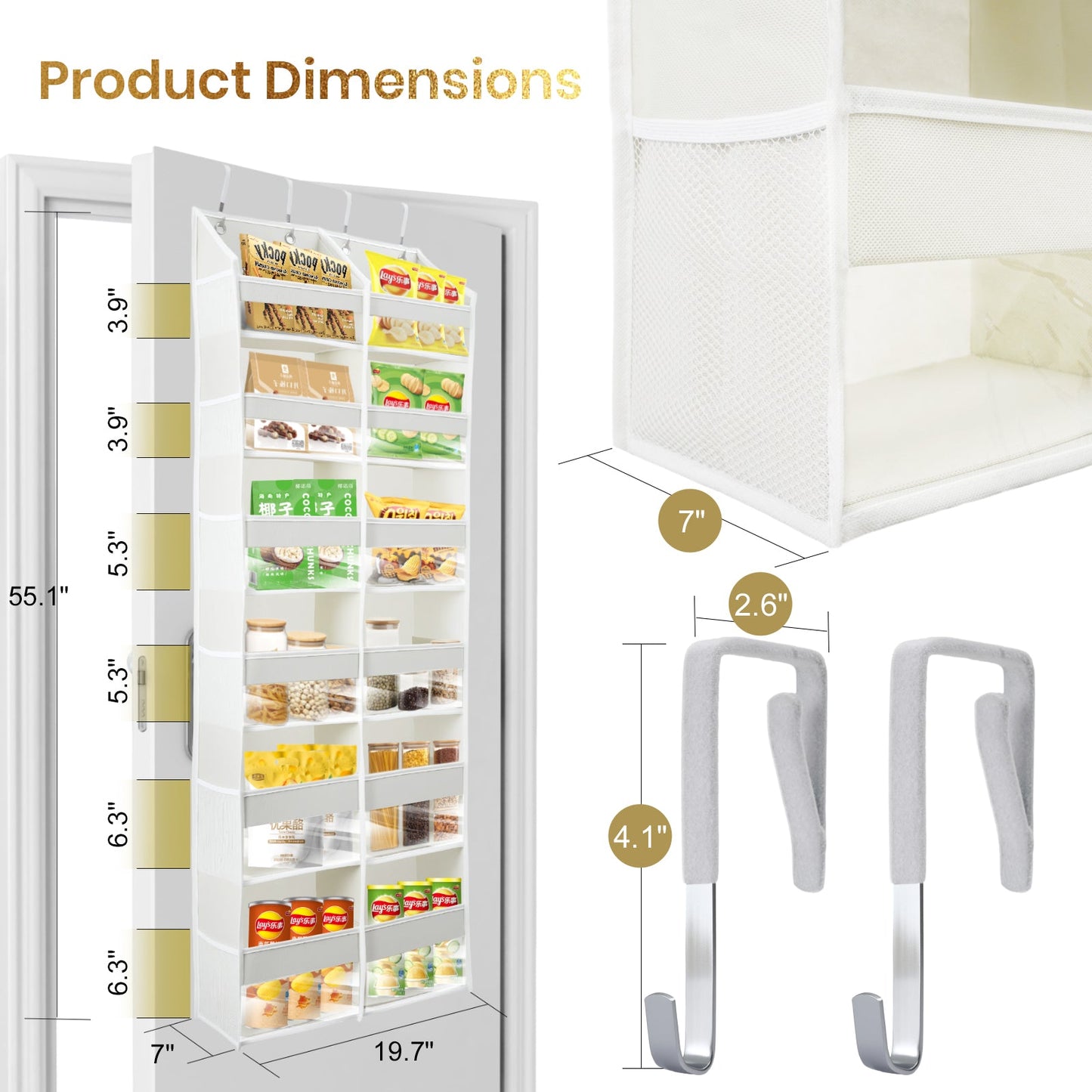 💎XL Over the Door Organizer with 2 Columns
