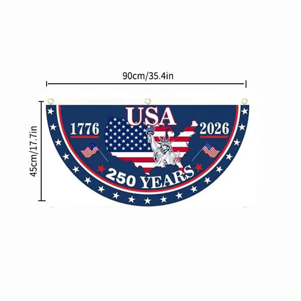🗽 Honor Your American Pride 🎉 Handcrafted by Veterans – 250th   Anniversary USA Fan Flag 🏅