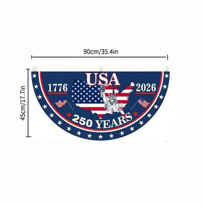 🗽 Honor Your American Pride 🎉 Handcrafted by Veterans – 250th   Anniversary USA Fan Flag 🏅