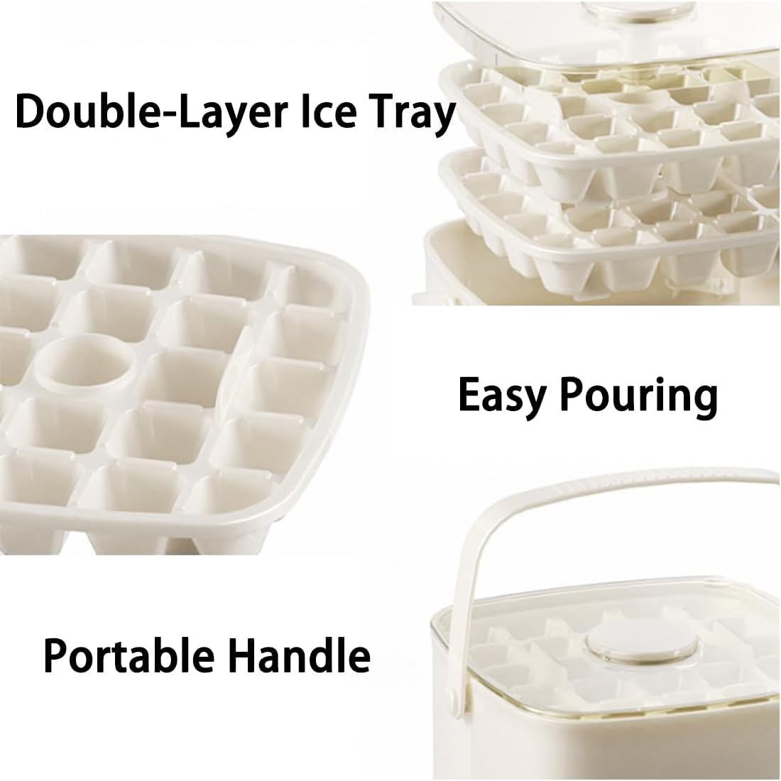 Nectavira® QuickPop 48-Cube Ice Tray Set with Storage Bin