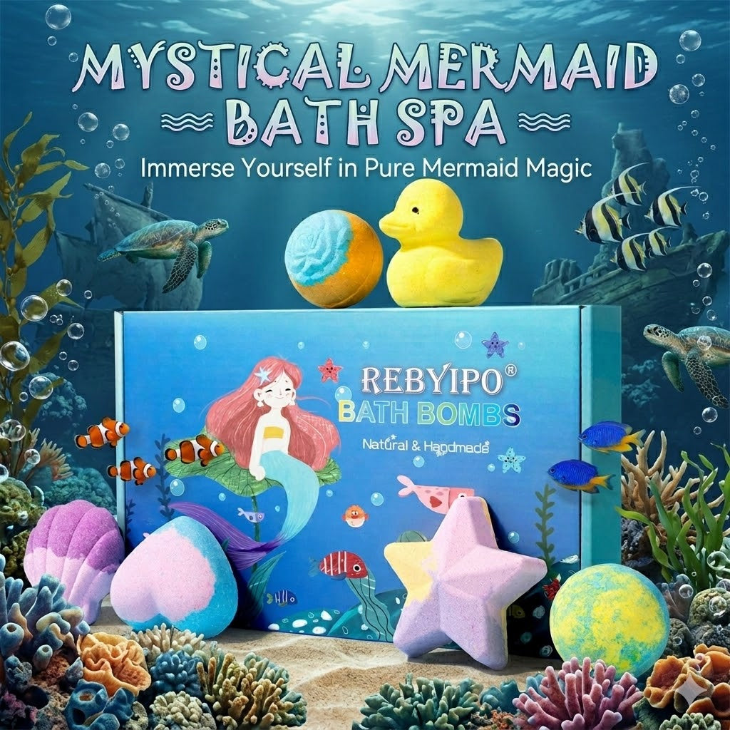 🎁Gentle Kids Bath Bomb Set – Food-Grade Colors, Surprise Toys & Fun Bath Time Adventures🔥 Limited Time – Save 70% Today