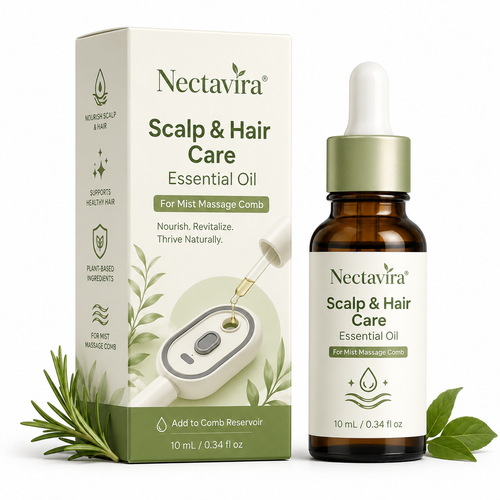 Nectavira® Scalp & Hair Care Essential Oil Drops(Designed for Your Mist Massage Comb)