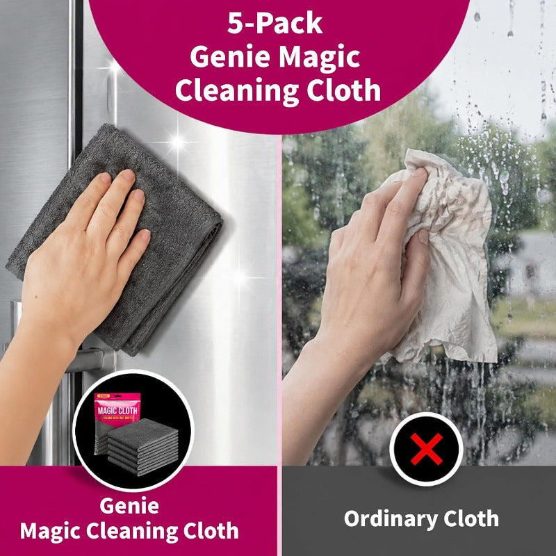 Nectavira® Streak-Free Reusable Microfiber Cleaning Cloths – 5 Pack