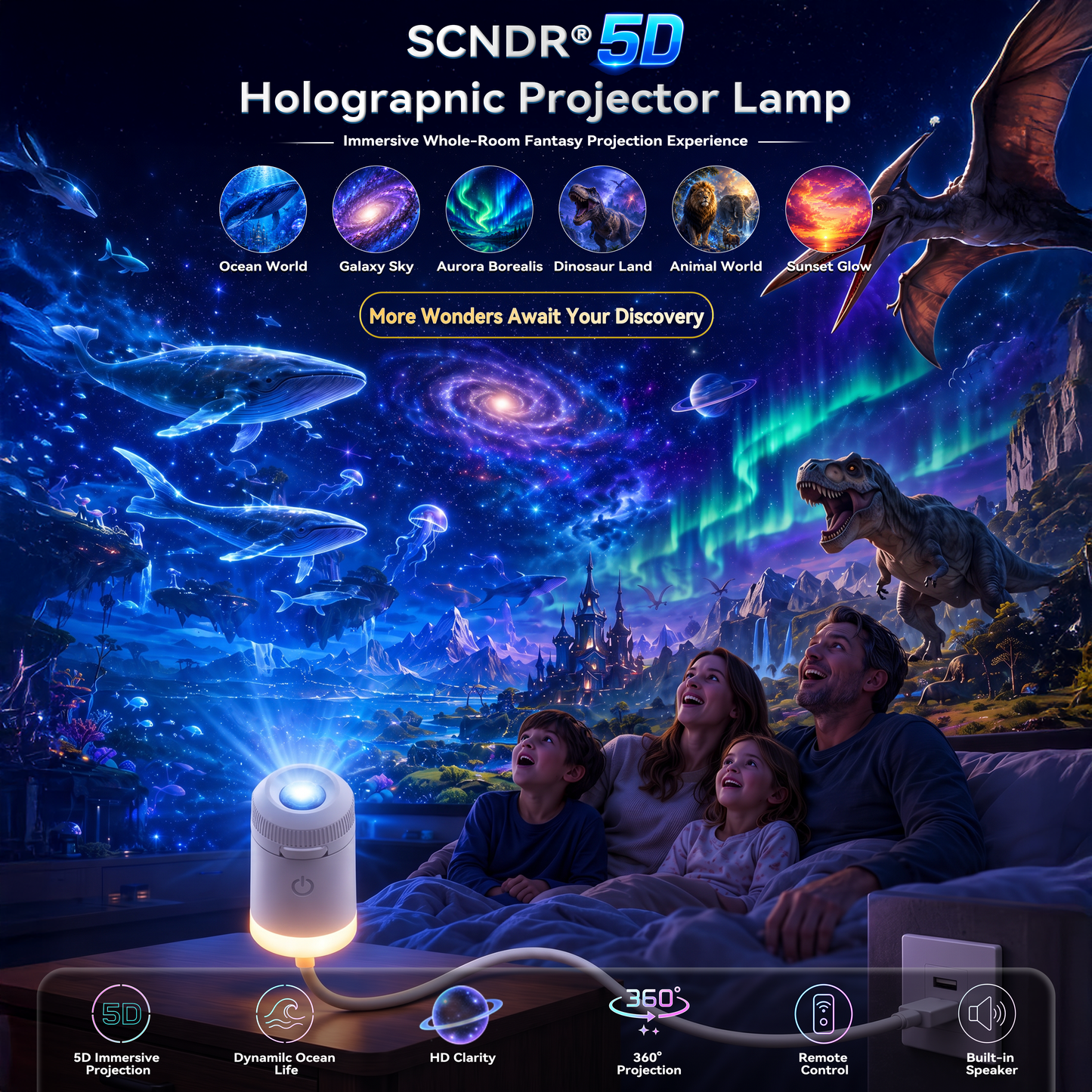 🌘Nectavira® 🔮Night Light Projector