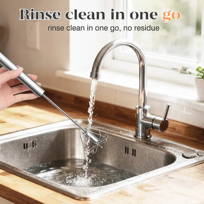💎LAST DAY 50% OFF ✨Orodira®Stainless Steel Hand-Push Rotary Whisk – Effortless Mixing in Seconds!