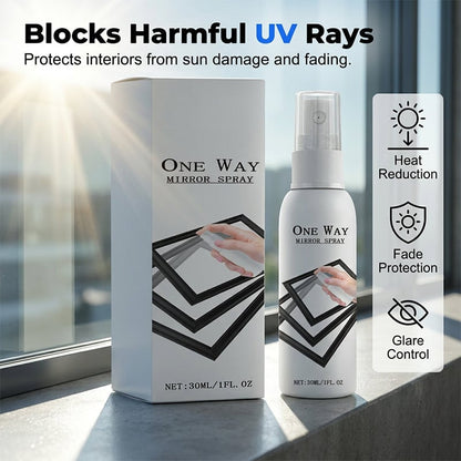 🪟 49% OFF Reflective Window Spray | One-Way Mirror Privacy Shield for Home & Car