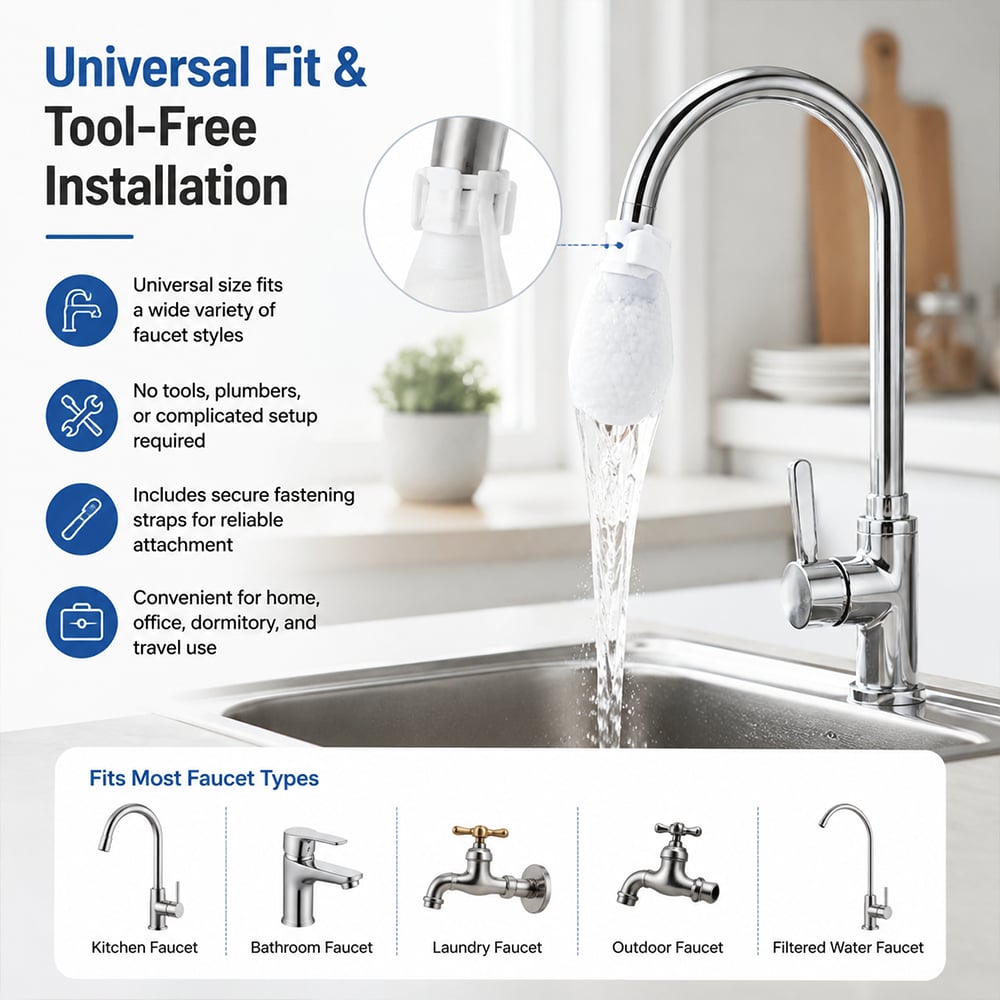 🥳2026 HOT SALE🥳💞50K+ SOLD!🔥Nectavira®Kitchen Faucet Filter Bag
