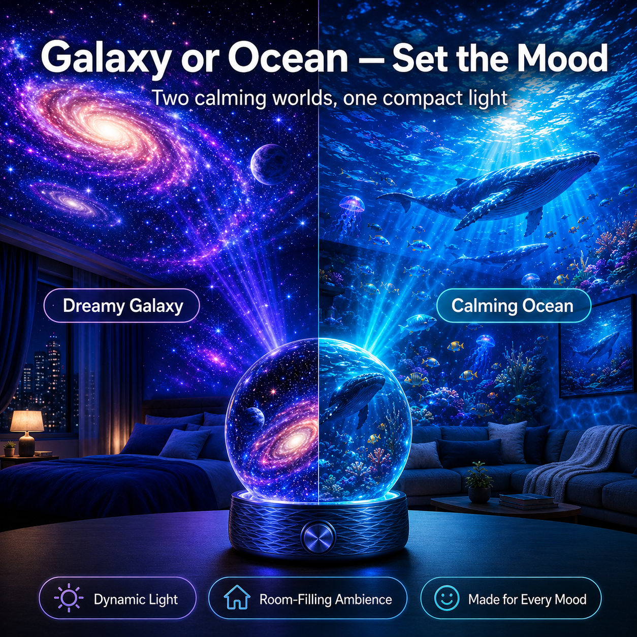 🌙Nectavira® 🌌Night Light Projector🔮🔮