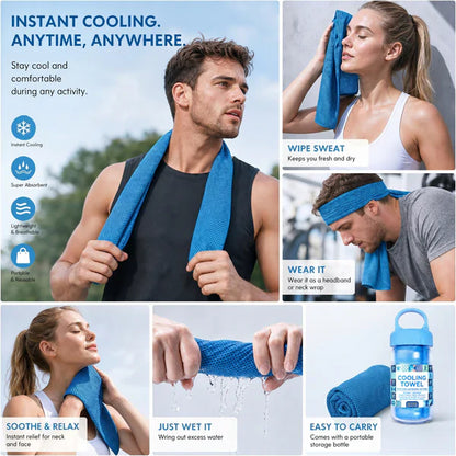 🎁Last Day Buy 1 Get 1 Free 🔥Nectavira® Cold Sweat Towel You Can Use Anywhere, Anytime! Reusable Soft Absorbent Cooling Portable