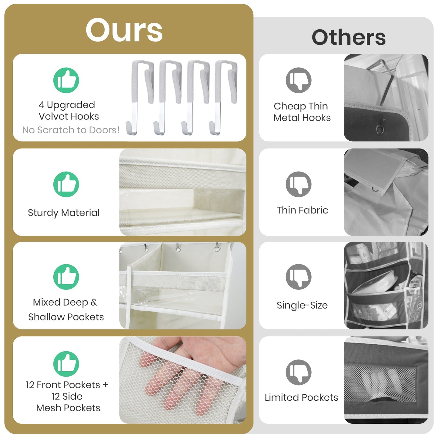 💎XL Over the Door Organizer with 2 Columns