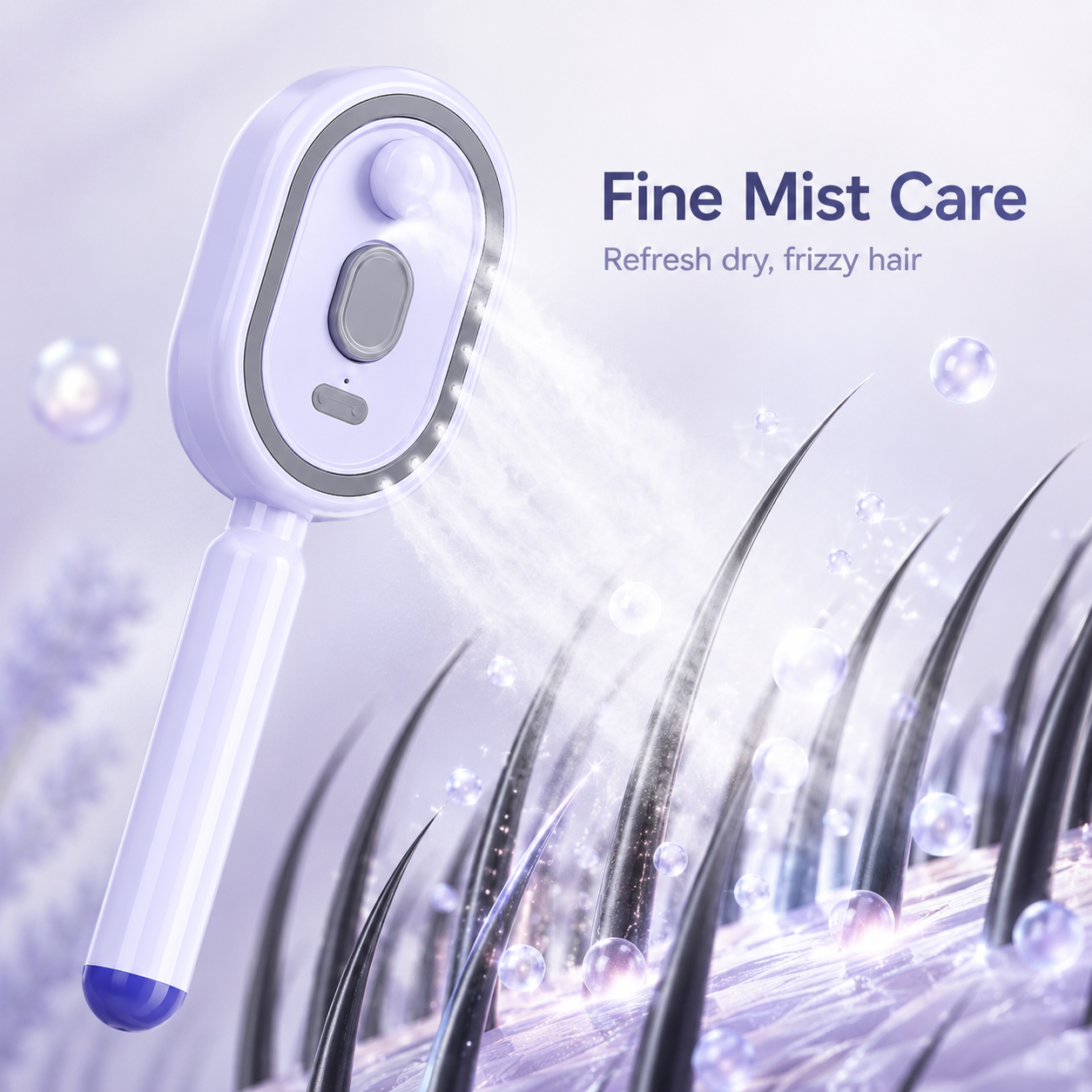 ✨ Steam Mist Straightening Comb – Salon-Smooth Hair at Home